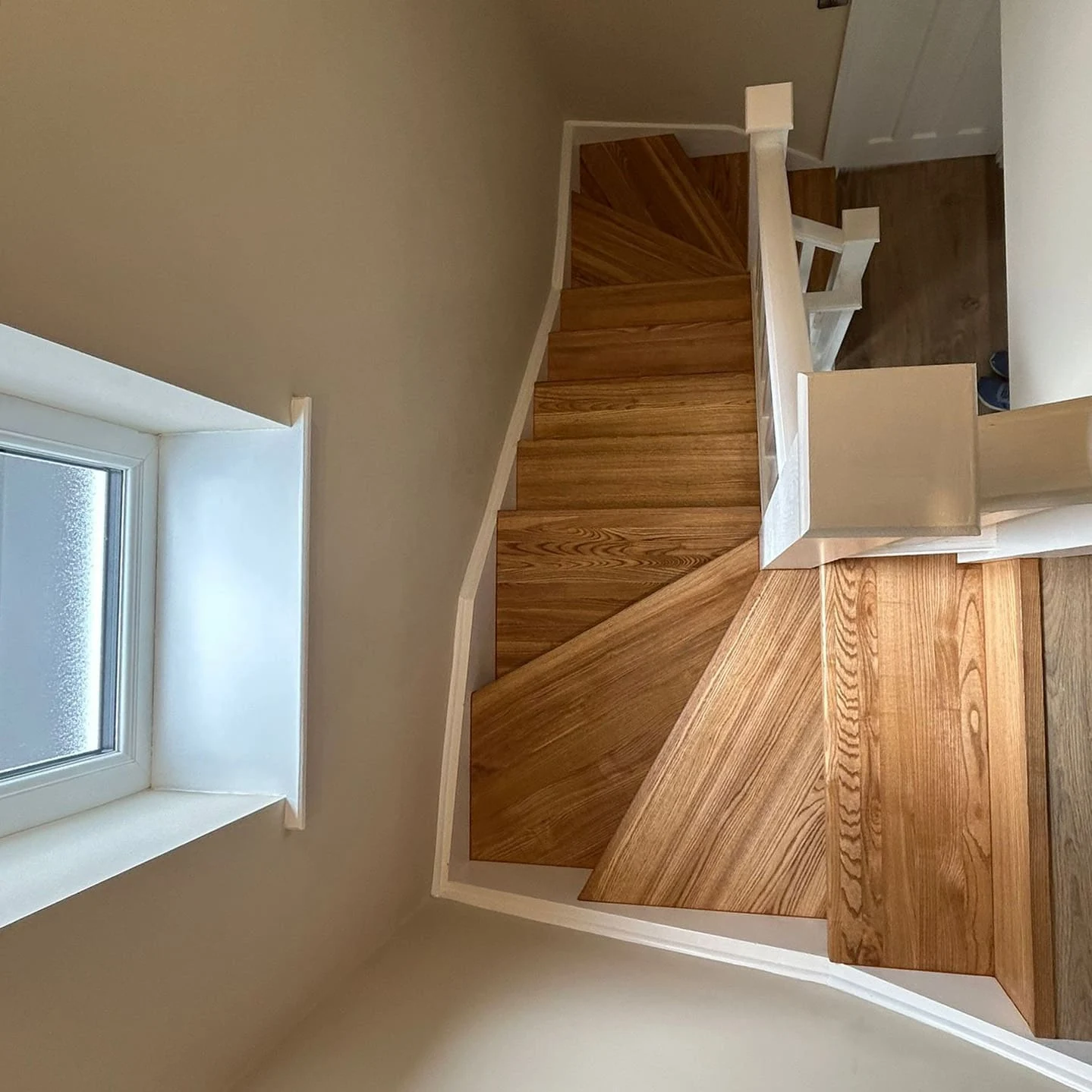Oak staircase cladding in Alwoodley